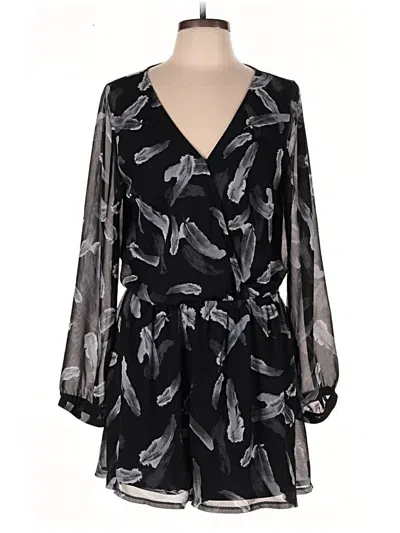 Pre-owned Express Romper In Black