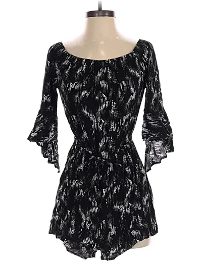 Pre-owned Express Romper In Black