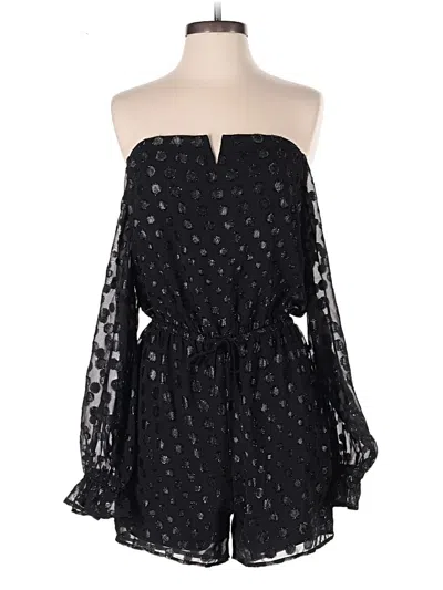 Pre-owned Express Romper In Black