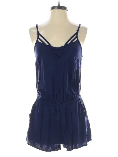Pre-owned Express Romper In Blue