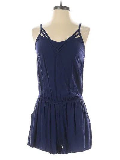 Pre-owned Express Romper In Blue