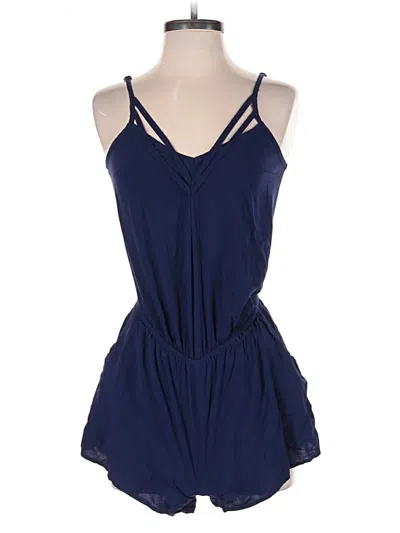 Pre-owned Express Romper In Blue