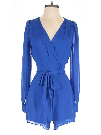 Pre-owned Express Romper In Blue