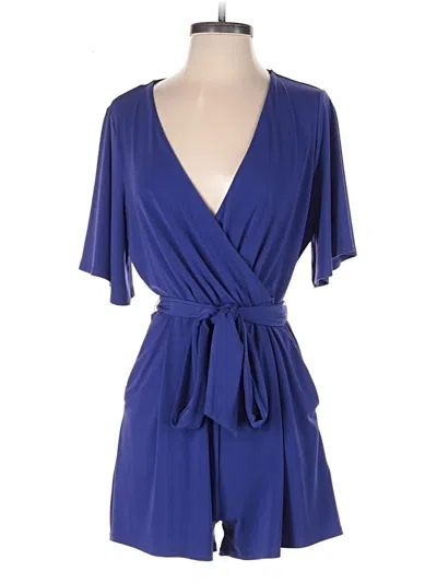 Pre-owned Express Romper In Blue