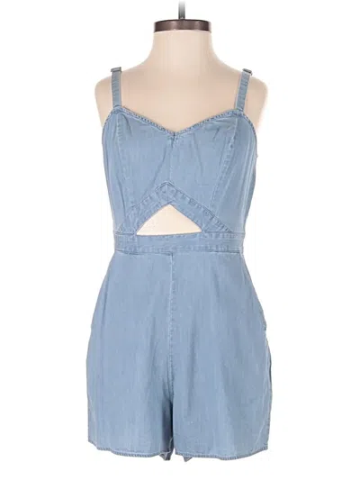 Pre-owned Express Romper In Blue