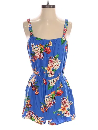Pre-owned Express Romper In Blue