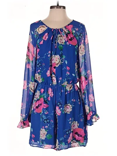 Pre-owned Express Romper In Blue