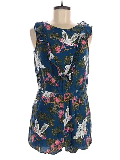 Pre-owned Express Romper In Blue