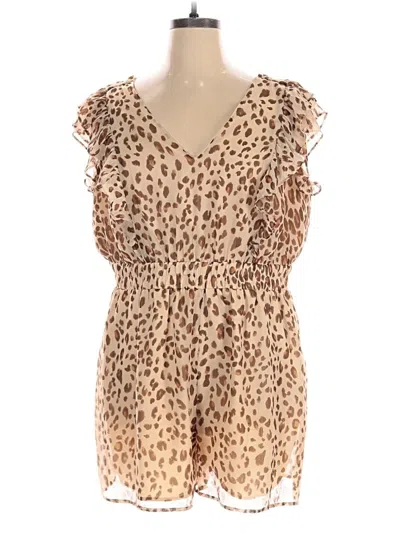 Pre-owned Express Romper In Brown
