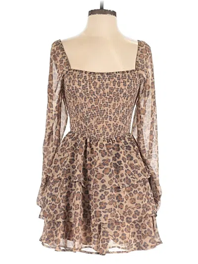 Pre-owned Express Romper In Brown