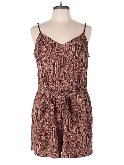 Pre-owned Express Romper In Brown