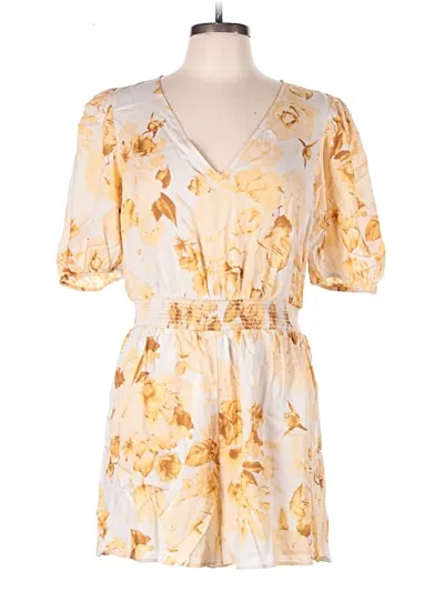 Pre-owned Express Romper In Gold