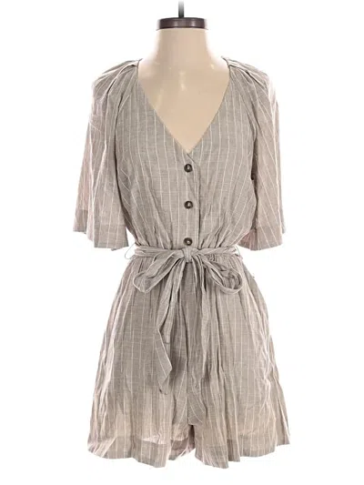 Pre-owned Express Romper In Gray