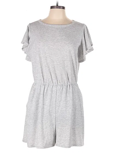 Pre-owned Express Romper In Gray
