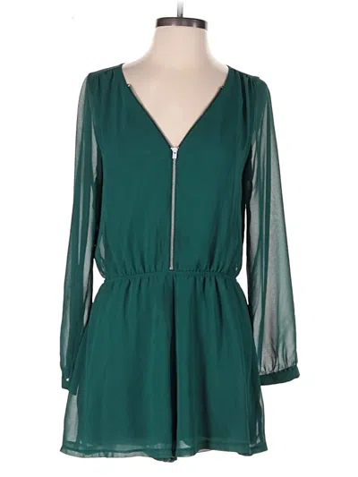 Pre-owned Express Romper In Green