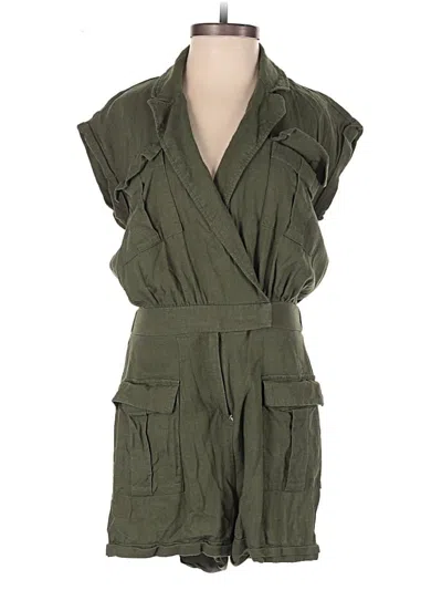 Pre-owned Express Romper In Green