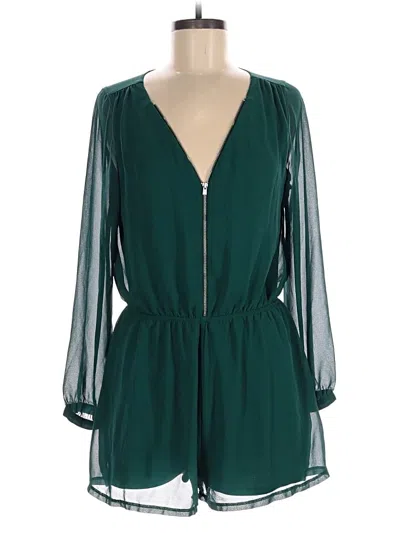 Pre-owned Express Romper In Green