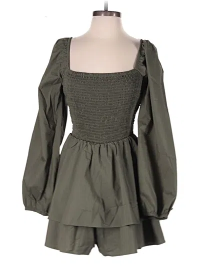 Pre-owned Express Romper In Green