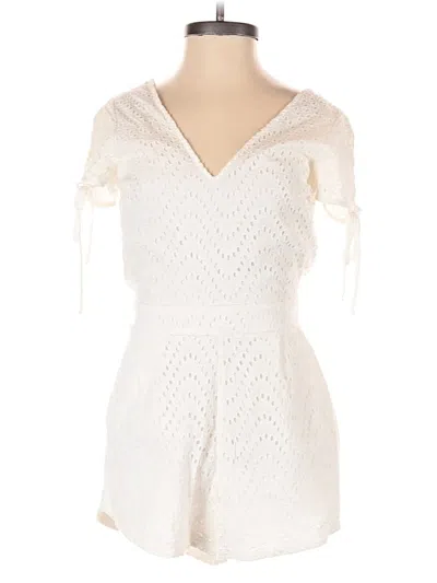 Pre-owned Express Romper In Ivory