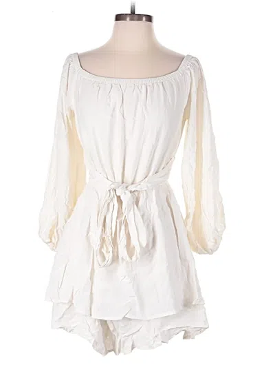 Pre-owned Express Romper In Ivory