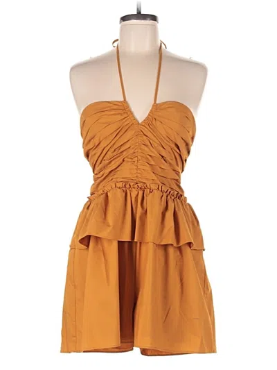 Pre-owned Express Romper In Orange