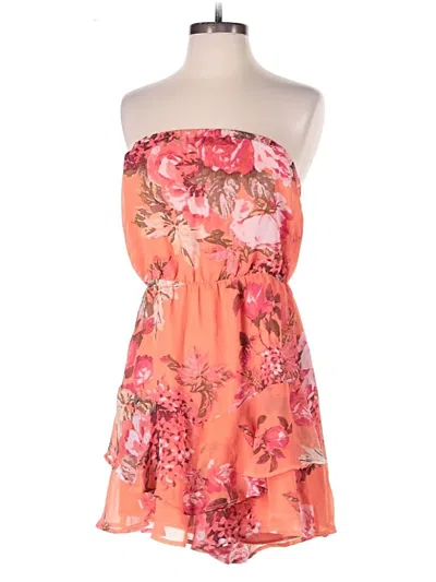 Pre-owned Express Romper In Orange