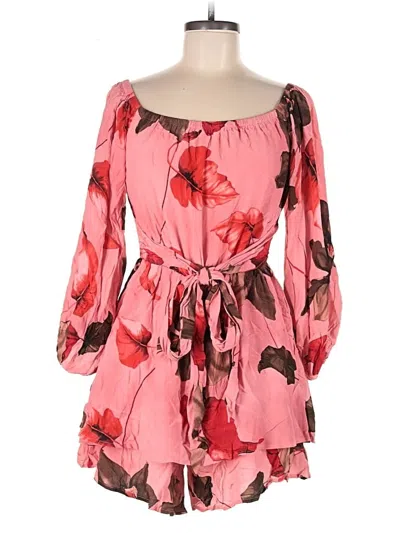 Pre-owned Express Romper In Pink