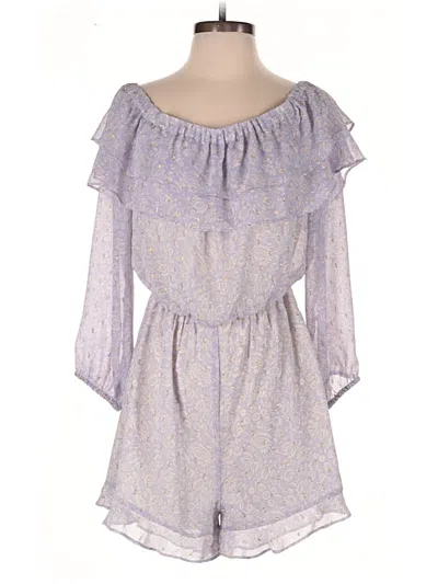 Pre-owned Express Romper In Purple