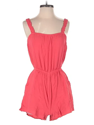 Pre-owned Express Romper In Red