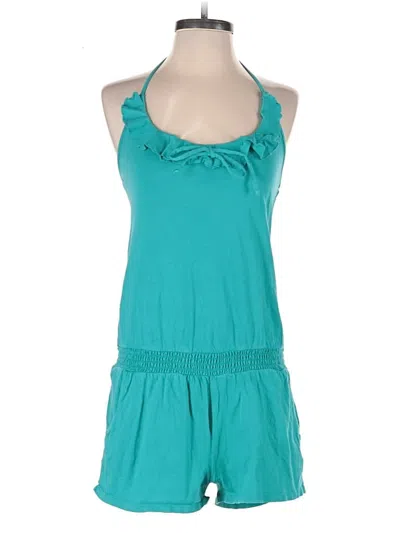 Pre-owned Express Romper In Teal