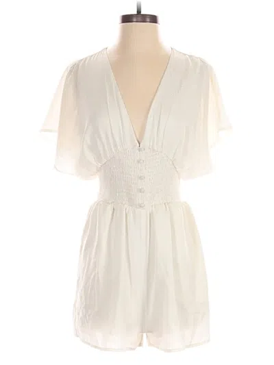 Pre-owned Express Romper In White
