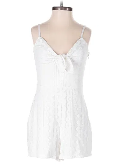 Pre-owned Express Romper In White