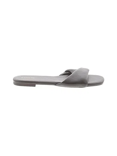Pre-owned Express Sandals In Gray