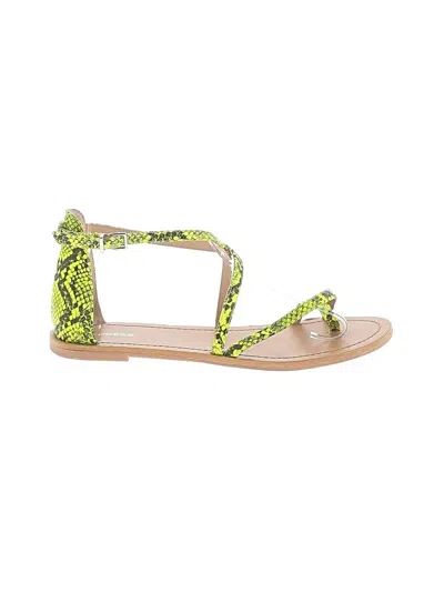 Pre-owned Express Sandals In Green