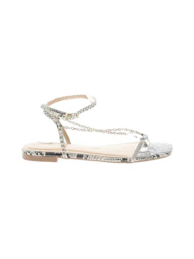 Pre-owned Express Sandals In Silver