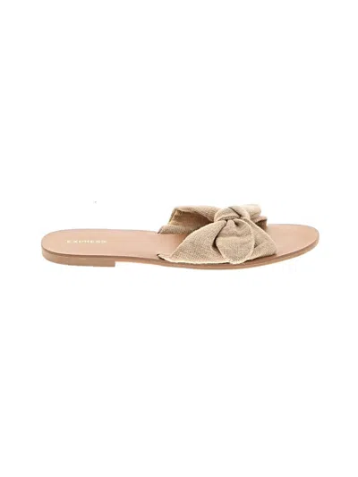 Pre-owned Express Sandals In Tan