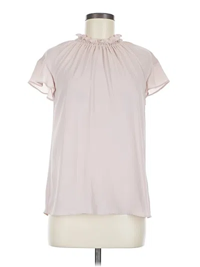 Pre-owned Express Short Sleeve Blouse In Pink