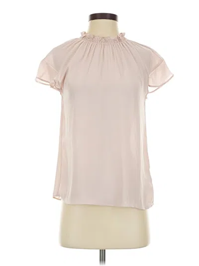 Pre-owned Express Short Sleeve Blouse In Pink