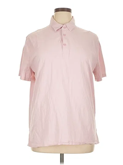 Pre-owned Express Short Sleeve Polo Shirt In Pink
