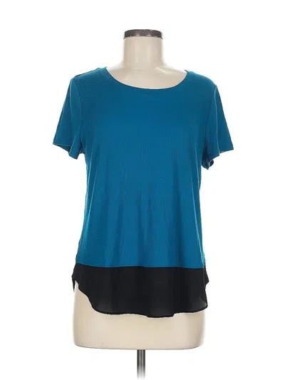 Pre-owned Express Short Sleeve T-shirt In Blue