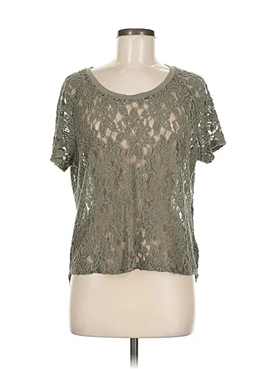 Pre-owned Express Short Sleeve T-shirt In Green