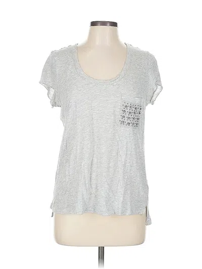 Pre-owned Express Short Sleeve T-shirt In Silver