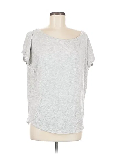 Pre-owned Express Short Sleeve T-shirt In Silver