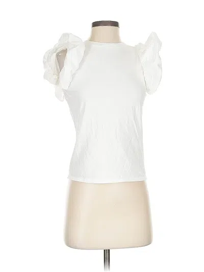 Pre-owned Express Short Sleeve T-shirt In White