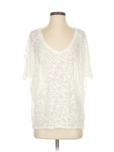 Pre-owned Express Short Sleeve T-shirt In White