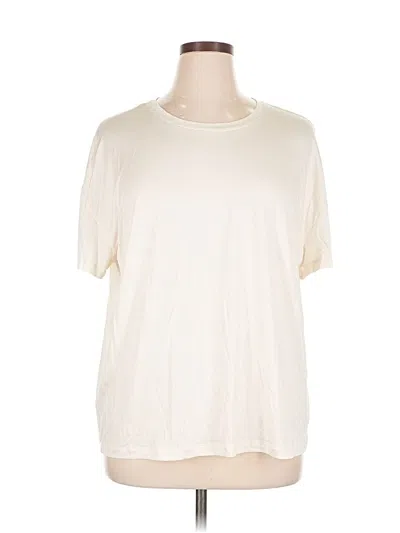 Pre-owned Express Short Sleeve T-shirt In White