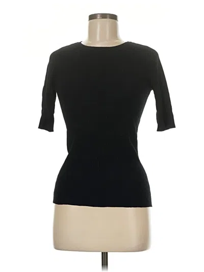 Pre-owned Express Short Sleeve Top Black Boatneck Tops