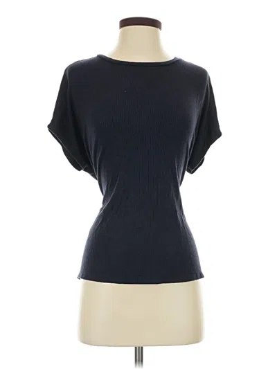 Pre-owned Express Short Sleeve Top Black Boatneck Tops