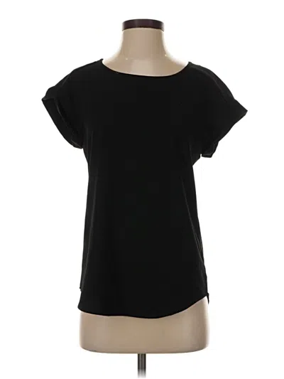 Pre-owned Express Short Sleeve Top Black Boatneck Tops