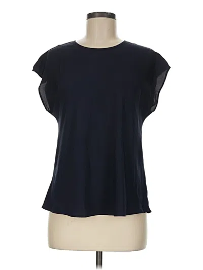 Pre-owned Express Short Sleeve Top Black Boatneck Tops